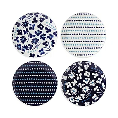 Kate Spade New York Floral Way Accent Plate, Set Of 4 In White