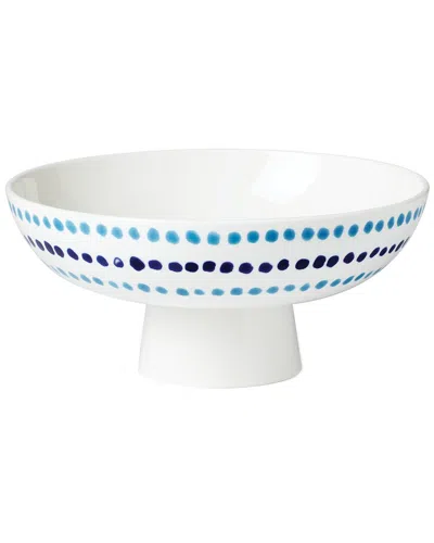 Kate Spade New York Floral Way Footed Bowl In White