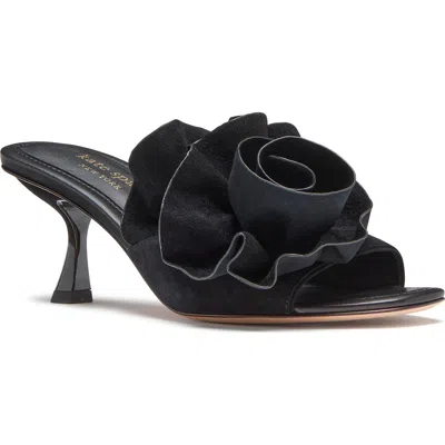 Kate Spade New York Flourish Flower Accent Sandal In Black
