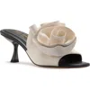 Kate Spade New York Flourish Flower Accent Sandal In Black/cream