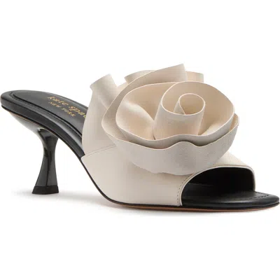 Kate Spade New York Flourish Flower Accent Sandal In Black/cream