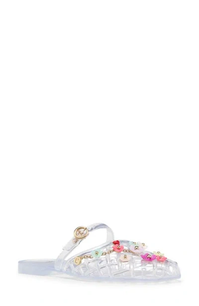 Kate Spade New York Flower Charm Jelly Flat In White