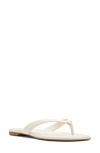 Kate Spade Logo Flip Flops In Cream