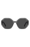 Kate Spade New York Flynnie 54mm Geometric Sunglasses