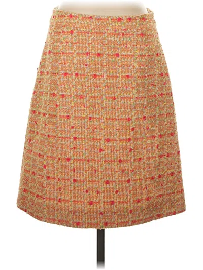 Pre-owned Kate Spade New York Formal Skirt In Orange