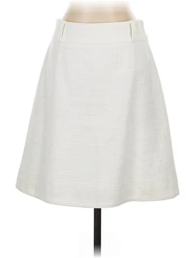 Pre-owned Kate Spade New York Formal Skirt In White