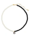 Kate Spade Women's Goldtone & Mixed-media Pendant Necklace In Black/white