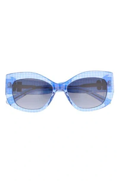 Kate Spade New York Frida 54mm Cat Eye Sunglasses In Blue