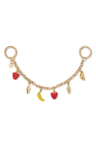 Kate Spade New York Fruit Chain Bag Charm In Gold