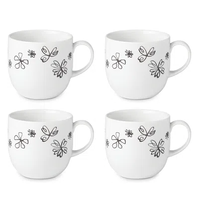 KATE SPADE KATE SPADE NEW YORK GARDEN DOODLE MUGS, SET OF 4