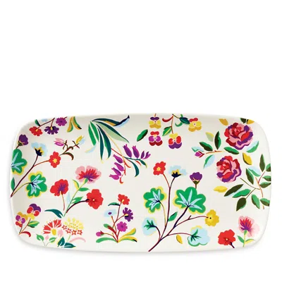 Kate Spade New York Garden Floral Hors D'oeuvres Tray In White