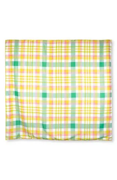 Kate Spade New York Garden Plaid Picnic Blanket In Yellow