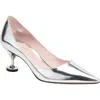 Kate Spade Garnish Pointed Toe Pump In Silver
