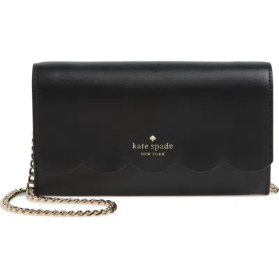 Kate Spade New York Gemma Wallet On A Chain Shoulder Bag In Black