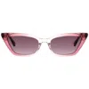 Kate Spade New York Genell 52mm Gradient Cat Eye Sunglasses In Pink/pink Ds