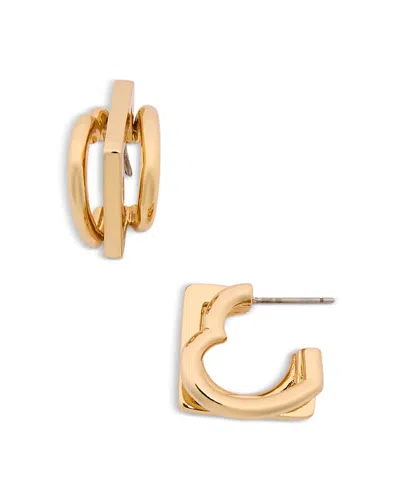 Kate Spade New York Geo Pop Stacked Hoop Earrings In Gold