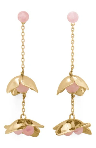 Kate Spade New York Gilded Garden Linear Drop Earrings In Gold