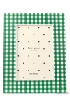 Kate Spade New York Gingham Picture Frame In Green