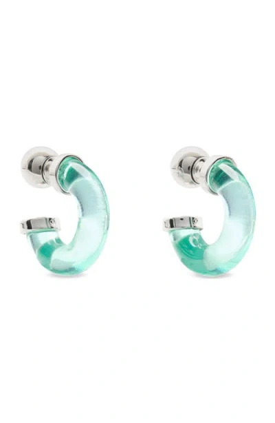 Kate Spade New York Glow Up Resin Huggie Hoop Earrings In Multi