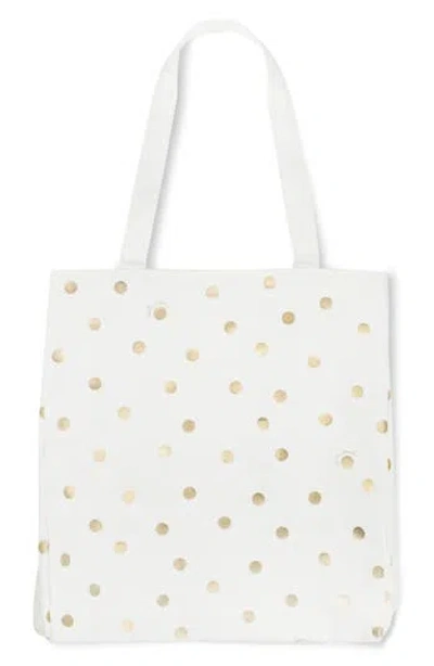 Kate Spade New York Gold Dot Canvas Book Tote