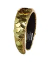 Kate Spade New York Gold Lame Sequin Embellished Wool-blend Headband In Gold