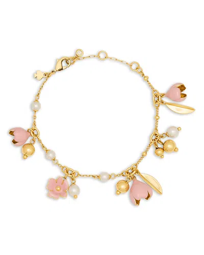 Kate Spade New York Golden Bloom Bracelet In Blue