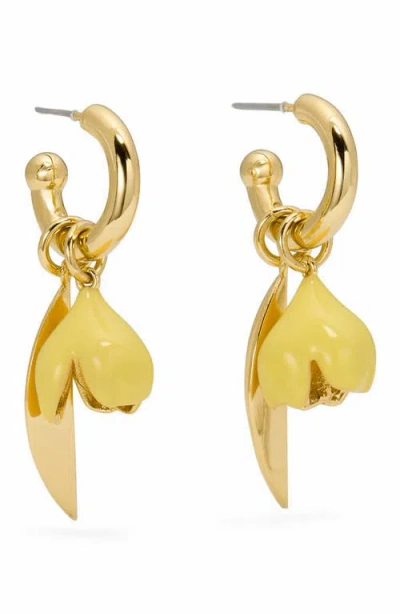 Kate Spade New York Golden Bloom Flower Drop Earrings