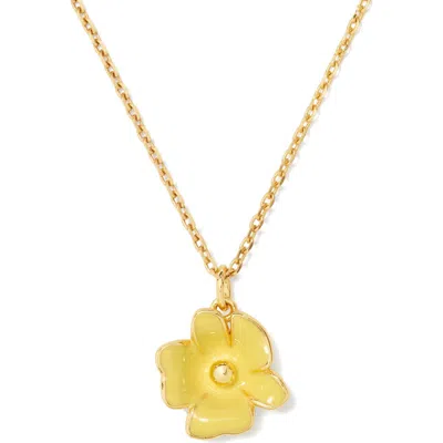 Kate Spade New York Golden Bloom Flower Pendant Necklace