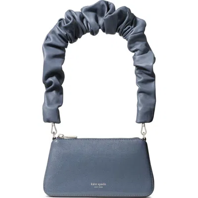 Kate Spade New York Grace Glazed Leather Shoulder Bag In Gray