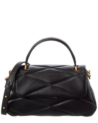 Kate Spade New York Grace Quilted Leather Top Handle Satchel In Black
