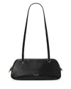 Kate Spade New York Grace Fine Grain Leather Shoulder Bag In Black