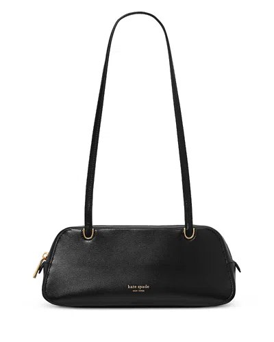 Kate Spade New York Grace Fine Grain Leather Shoulder Bag In Black