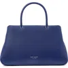 Kate Spade New York Grace Smooth Leather Satchel In Blue