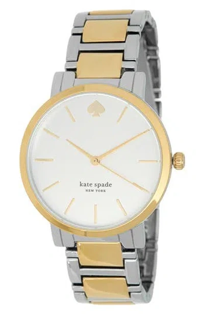 Kate Spade New York Gramercy Two-tone Bracelet Watch, 38mm In No Color