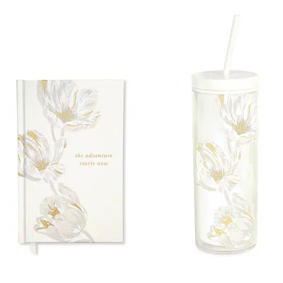 Kate Spade New York Growing Tulips Wedding Journal And Tumbler In White