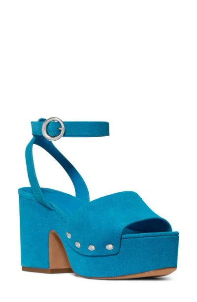 Kate Spade New York Halo Ankle Strap Platform Sandal In Blue