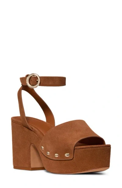 Kate Spade New York Halo Ankle Strap Platform Sandal In Brown