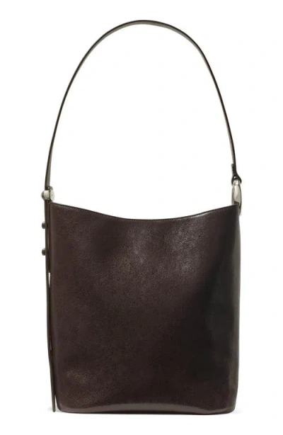 Kate Spade New York Halo Glazed Leather Bucket Bag In Brown
