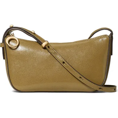 Kate Spade New York Halo Glazed Leather Crossbody Bag In Green