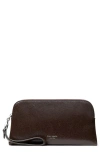 Kate Spade Halo Glazed Wristlet In Brown
