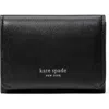 Kate Spade New York Halo Leather Card Case In Black