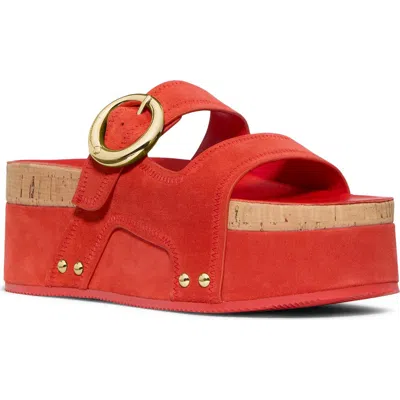 Kate Spade New York Halo Platform Sandal In Red