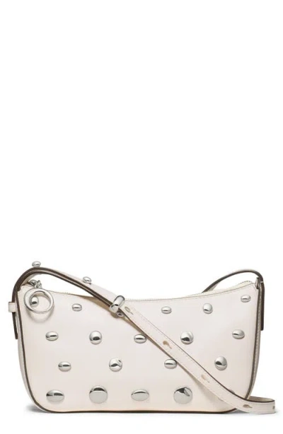 Kate Spade New York Halo Studded Fine Grain Leather Crossbody In Neutral