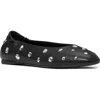 Kate Spade New York Halo Studded Leather Ballet Flat In Animal Print