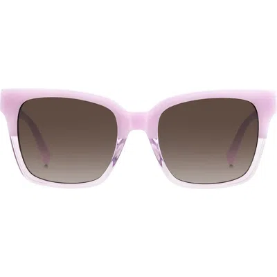 Kate Spade New York Harlow 55mm Square Sunglasses In Purple