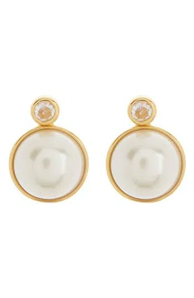 Kate Spade New York Have A Ball Stud Earrings In White/gold Multi