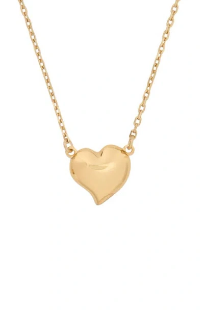Kate Spade New York Heart Pendant Necklace In Brown