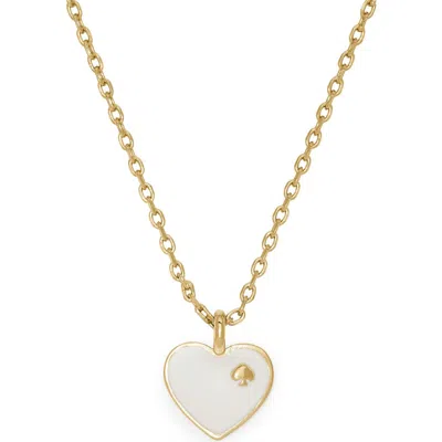 Kate Spade New York Heart Pendant Necklace In Gold