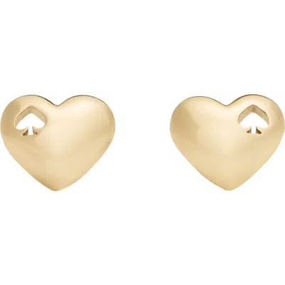 Kate Spade New York Heart Spade Stud Earrings In Gold