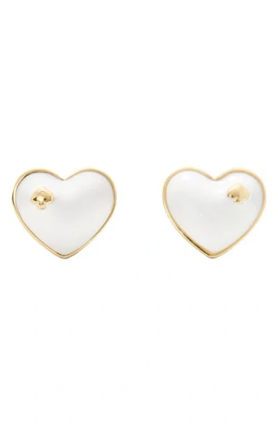 Kate Spade New York Heart Spade Stud Earrings In Gold